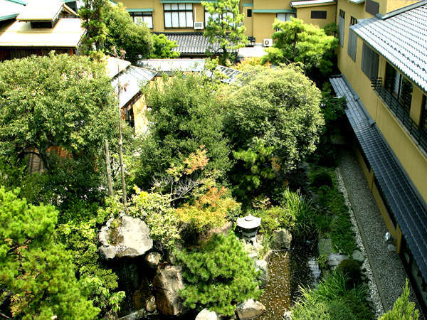 四季の風情豊かな500坪の日本庭園。
